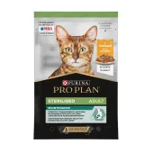 Pro Plan Sterilised Maintenance, влажный корм для стерилизованных кошек и кастрированных котов с курицей в соусе, 85 г