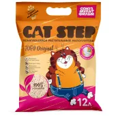 Cat Step СОЮЗМУЛЬТФИЛЬМ Наполнитель комкующийся растительный Tofu Original, 12 л