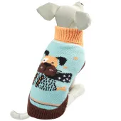 Triol Свитер "Собачка" XXL, голубой, размер 45 см