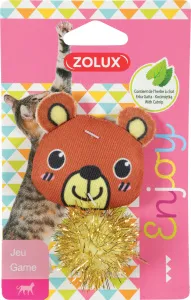 Zolux Игрушка для кошек с кошачьей мятой "Очаровательный Мишка", 7 см