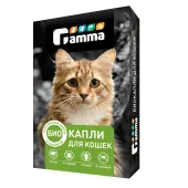 Gamma БИОКАПЛИ для кошек от внешних паразитов, 1 пипетка по 1мл.