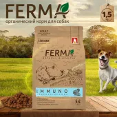 FERMA Immuno сухой корм для собак мелких и средних пород, с индейкой и кроликом, 1,5 кг