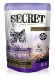Secret Life Forse Влажный корм для стерилизованных кошек и кастрированных котов кролик в соусе, 85 г