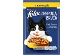 FELIX Влажный корм для кошек Природа вкуса, курица 85 г