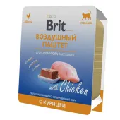 БРИТ Воздушный паштет Курица для стерилизованных кошек, 100 г