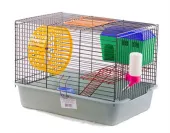 ВАКА Клетка для грызунов 2 яруса, с домиком и миской 38,5 × 27,5 × 26,5 см