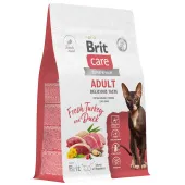 Brit Care Superpremium Cat Adult с индейкой и уткой для взрослых привередливых кошек, Превосходный вкус