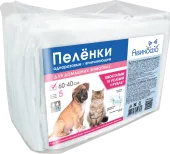 Авикоша Пеленки одноразовые впитывающие для домашних животных, 60*40 см, 1 упаковка 5 шт.