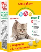 Smile Cat Лакомство для котят, с таурином и L карнитином, 100 т. 60 г