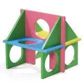 Triol Игровой комплексдля мелких животных "Фитнес", складной, 125*125*125мм, серия LITTLE TOWN
