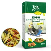 Triol Корм для мелких и средних попугаев с мёдом, 500г, Тriol Standard