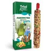 Triol Лакомство для птиц "Ассорти" (с фруктами, овощами и орехами) (уп. 3 шт), 75г, Тriol Standard