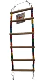 Дружок Игрушка для птиц "Лесенка подвесная цветная" И 00021-1 30 × 8 см