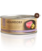 GRANDORF Влажный корм класса холистик, филе тунца с мидиями, для кошек, 70 г