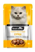 Ночной охотник Влажный корм для кошек курица кусочки в соусе, 100 г