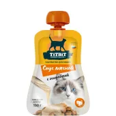 TiTBiT Лакомство для кошек Соус мясной с индейкой 100 г