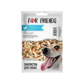 For Friends Лакомство для собак «Узелки из утиного филе и сурими» 50 г