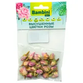 Bambini Pets Лакомство высушенные цветы розы для грызунов и кроликов, 10 г