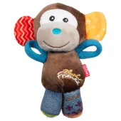 GiGwi Игрушка для собак Обезьянка с пищалками 17см, серия PLUSH FRIENDZ