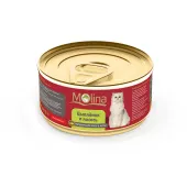 Molina Натуральное Мясо консервы (цыпленок, лосось в желе) 80 г