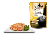 Sheba Влажный корм для кошек, аппетитная курица с индейкой, 85 г