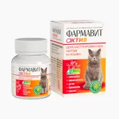 Астрафарм Фармавит Актив Витамины для кастрированных котов и кошек, 60 таблеток