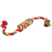 Dental Knot Doglike Сарделька канатная 1 шт малая (Красный-желтый-зеленый)