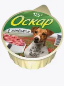 Оскар Консервы мясные для собак с Ягненком 125 г
