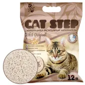 Cat Step Наполнитель комкующийся растительный Tofu Original, 12 л