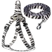 Triol Комплект шлейка и поводок нейлоновый "Абстракция" XS, 10*200-400мм; 10*1200мм