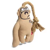 GiGwi Игрушка для собак Обезьяна с верёвкой и пищалкой 17/31см, серия PUFFER ZOO