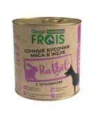 FRAIS CLASSIQUE DOG для собак сочные кусочки мяса с Кроликом в желе, 850 г