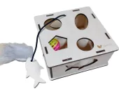 Ашера Игрушка для кошек "Smart Cat Мини", фанера, 15*15*6,6 см