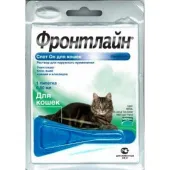 Merial Фронтлайн Спот Он Капли от блох и клещей для кошек до 10 кг, 1 пипетка