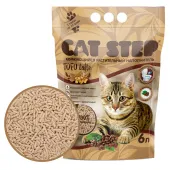 Cat Step Tofu Latte Наполнитель растительный комкующийся, 6л