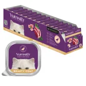 Yumster Паштет для взрослых кошек с Уткой и Перепелом, 100 г
