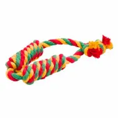 Dental Knot Doglike Сарделька канатная 2 шт большая (Красный-желтый-зеленый)