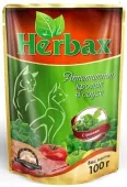 Herbax Влажный корм для кошек Аппетитный кролик с травами в соусе, 100 г