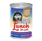 Lunch For Pets Мясное ассорти с рубцом в желе 400 г