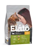 Elato Holistic Adult Cat Chicken & Duck Hairball Control, сухой корм для взрослых кошек с курицей и уткой, для выведения комочков шерсти