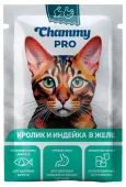Chammy Корм для кошек Pro 85/30 кролик, индейка желе