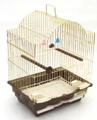 Алиса Клетка для птиц золотая 105 G#, 30 × 23 × 39 см