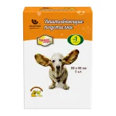 Доброзверики Подстилки впитывающие для животных 60 × 60 см, 5 шт. Умная покупка