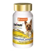 Unitabs Immunocomplex, ИммуноКомплекс с Q10 витамины для собак мелких пород, 100 таблеток