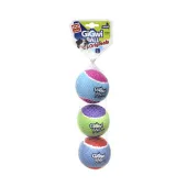 GiGwi Игрушка для собак Три мяча с пищалкой 8см, серия BALL Originals