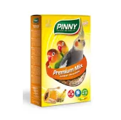 PINNY Premium Mix витаминизированный корм для маленьких и средних попугаев с фруктами и бисквитом 700 г