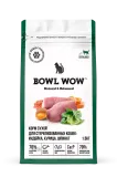 BOWL WOW Fresh Meat Корм сухой с индейкой, курицей и шпинатом для стерилизованных кошек, 1,5 кг