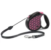 Triol Flexi Поводок-рулетка для собак Flexi Life Pink S 5м до 12кг, трос