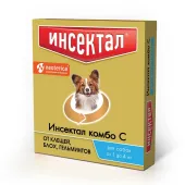 Инсектал Инсектал Комбо капли для собак 1-4 кг, 3 пипетки