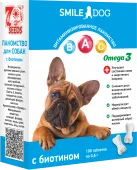 Smile Dog Лакомство для собак с биотином, 100 т. 60 г